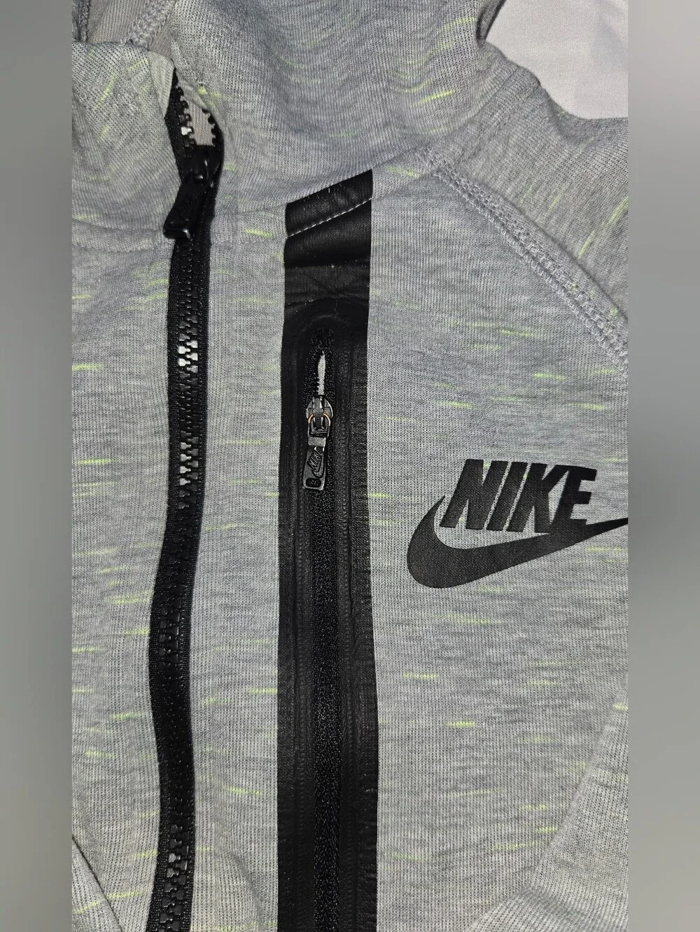 Nike Kids Grey Hooded Zip Sweatshirt